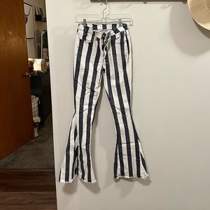 Saints and Heart Boutique Flare Striped Pants